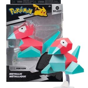 POKEMON Select Porygon Metallic, Figure 3" Series 3 Jazwares . NEW